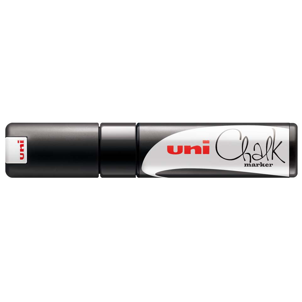 Uni Chalk Marker 1.8-2.5mm Bullet Tip Metallic Red PWE-5M, Chalk Markers, Uni — Discount Office