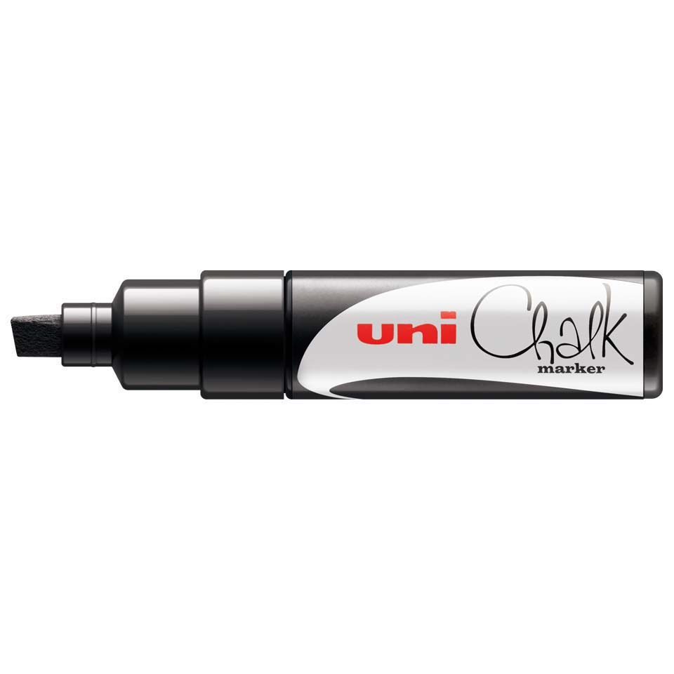 Uni Chalk Marker Bullet Tip Silver