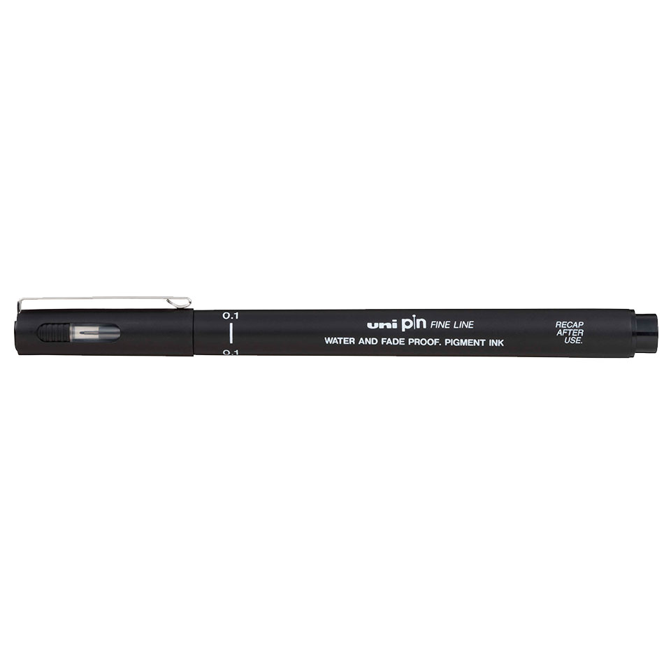 UNI-BALL PIN Drawing Pen Ultra Fine Line Marker 0.1mm Black Ink