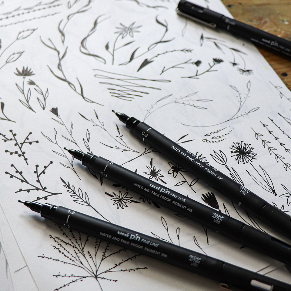 Uni Pin Fine Line Pens Review - Great for artwork! 