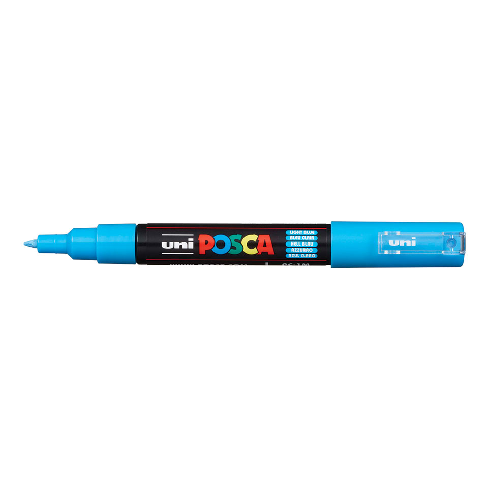 Uni POSCA Marker Pen PC-1M Extra Fine 1.0mm Set of 4 Mono Tones