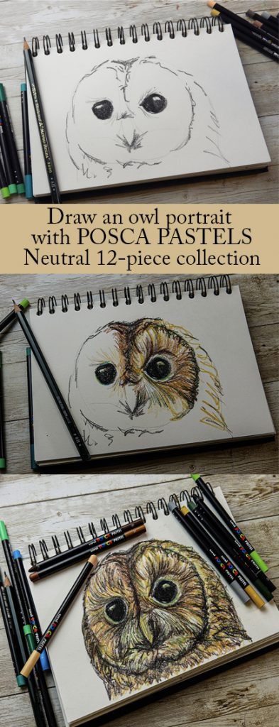 Create amazing tonal drawings with POSCA pastels