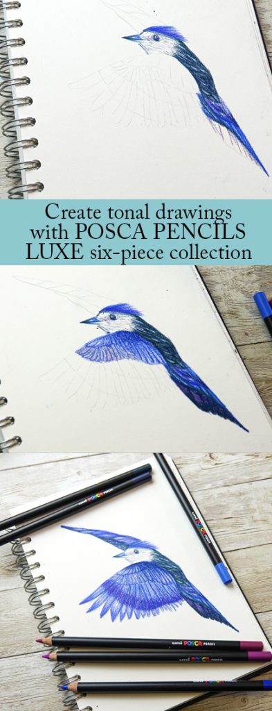 Create amazing tonal drawings with POSCA pencils