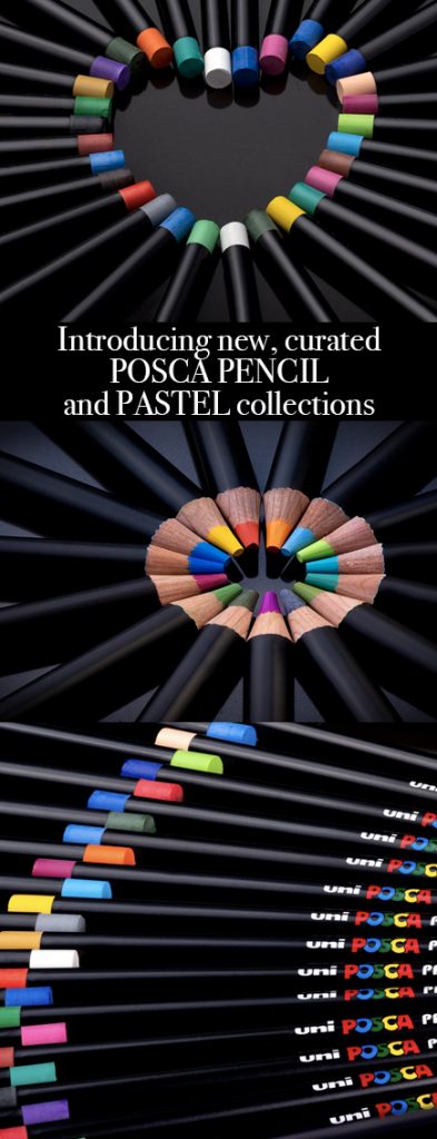 New posca pencil and pastel collections