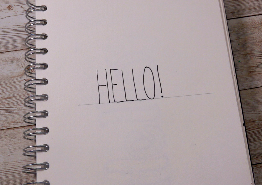 Easy hand lettering with uni-air pens