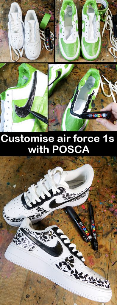  Customise your Nike AirForce trainers with POSCA 