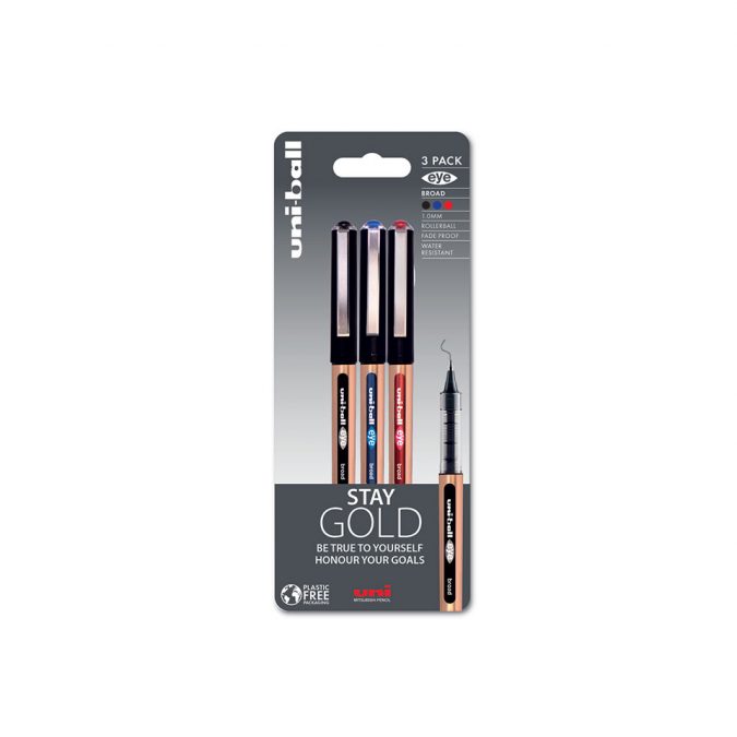 UB-150-10 3pc Blister Blk/Blu/Red PFP GZ