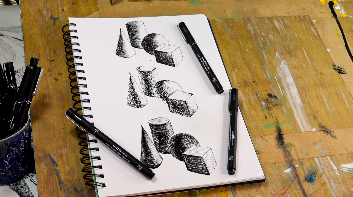 shading techniques with pen