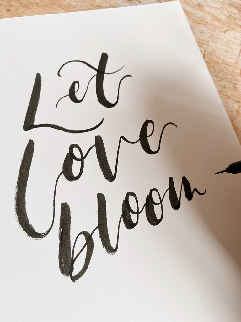 Brush script step by step with Becki Clark