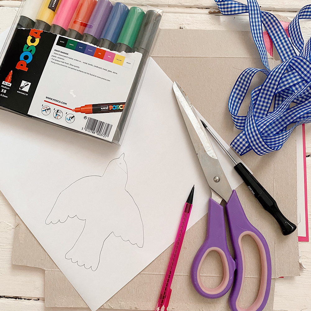 Posca Dove Decorations you will need