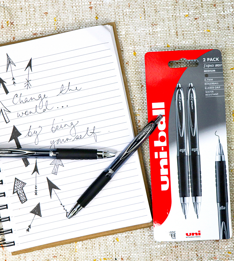 Write your affirmations with SIGNO 207 gel pen